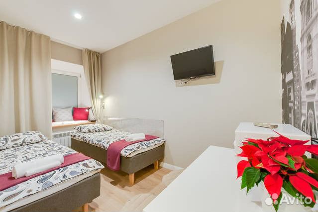 

Квартира-студия, 15 м², 2 кровати