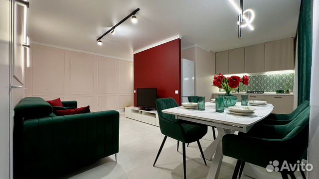 

2-к. квартира, 45 м², 2 кровати