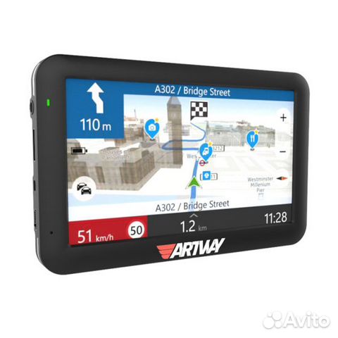 GPS Навигатор ArtWay N800 экран 5.0