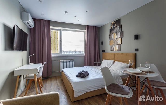 

Квартира-студия в апарт-отеле, 21 м², 2 кровати