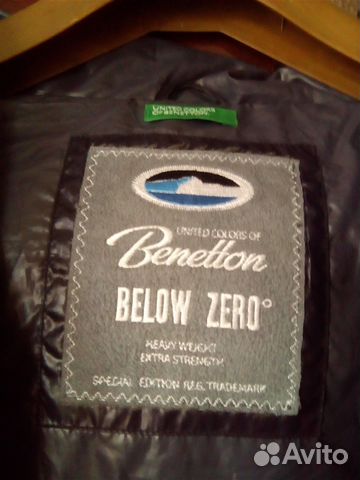 Куртка-пуховик benetton. Чёрная, молодёжная, новая Куртка-пуховик benetton. Чёрная, молодёжная, новая