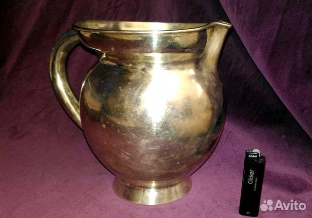 Кувшин большой, для воды, серебро 800. Дания, сер
