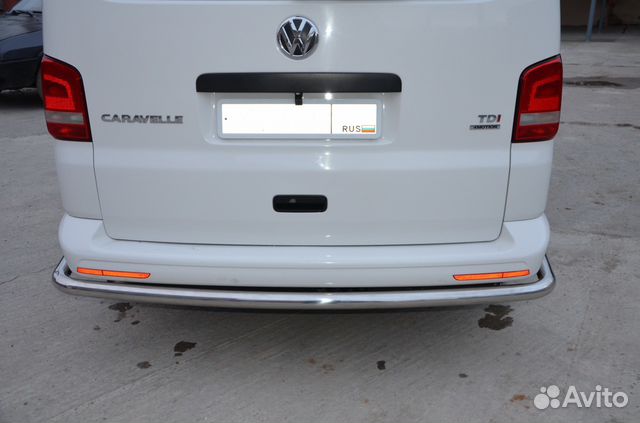 Защита заднего бампера Volkswagen Transporter T5 Защита заднего бампера Volkswagen Transporter T5