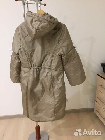 Детское осенне-зимнее пальто (42-44)