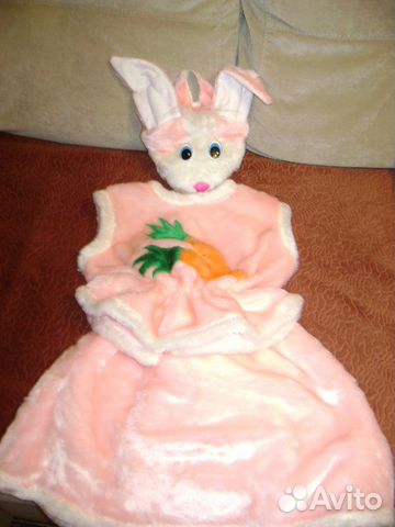 Новогодний костюм зайчика для девочки 2-5 лет