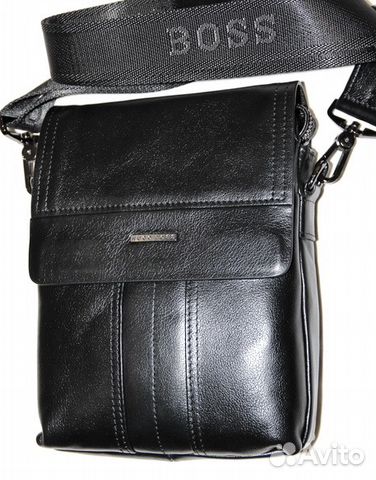 Мужская кожаная сумка H Boss black lux планшетка Мужская кожаная сумка H Boss black lux планшетка