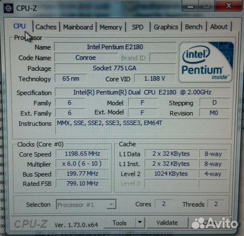 М/п Intel DQ965GF + проц Intel E2180 + кулер