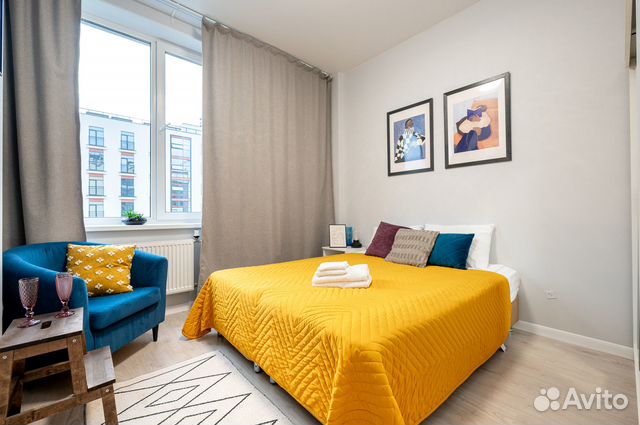 

1-к. квартира, 30 м², 2 кровати