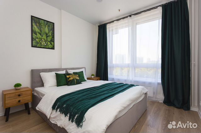 

Квартира-студия, 45 м², 2 кровати