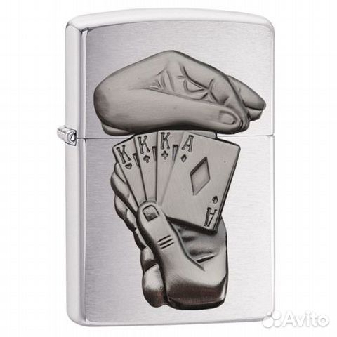 Zippo 29396 - Карточный Full House 3D Zippo 29396 - Карточный Full House 3D