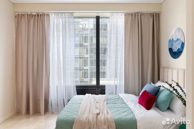 

Квартира-студия, 42 м², 2 кровати