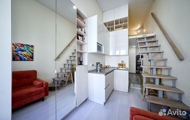 

Квартира-студия, 20 м², 2 кровати