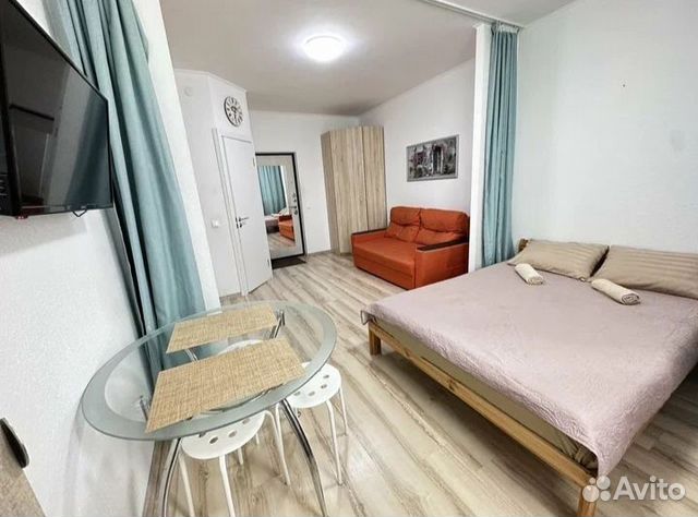 

Квартира-студия, 27 м², 2 кровати