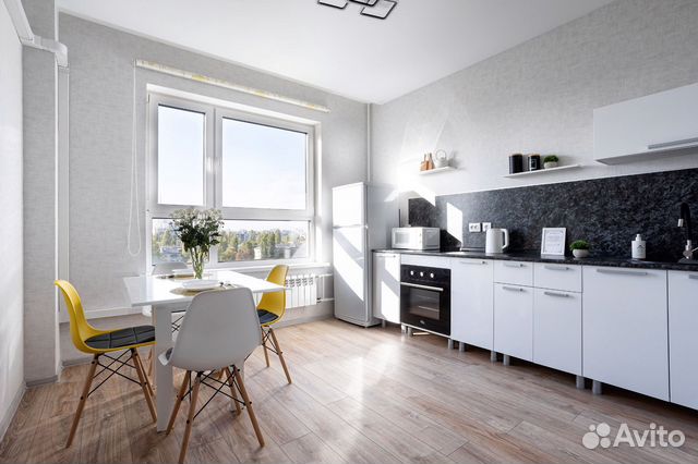 

1-к. квартира, 40 м², 2 кровати