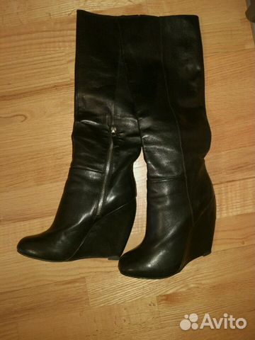 Сапоги кожаные Nine West Сапоги кожаные Nine West