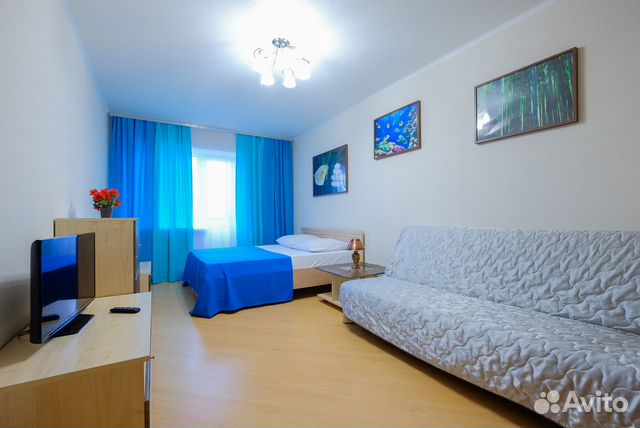 

1-к. квартира, 42 м², 2 кровати