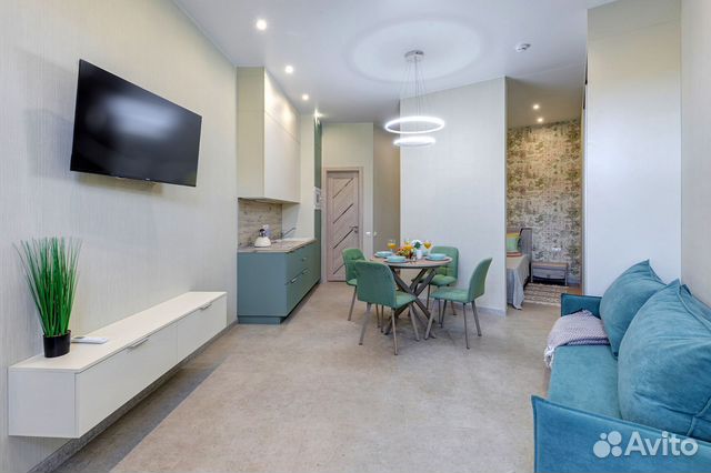 

Квартира-студия, 34 м², 2 кровати