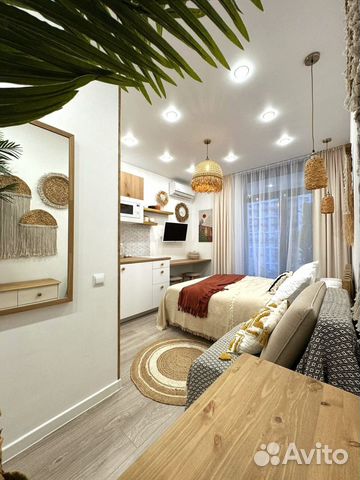 

Квартира-студия, 18 м², 2 кровати