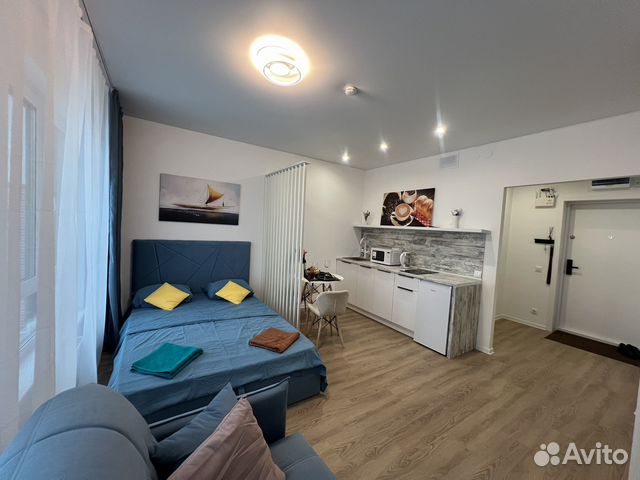 

Квартира-студия, 27 м², 2 кровати