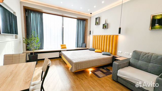 

Квартира-студия, 37 м², 2 кровати
