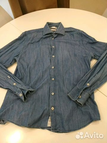 Джинсовая рубашка Mango Slim-fit Джинсовая рубашка Mango Slim-fit