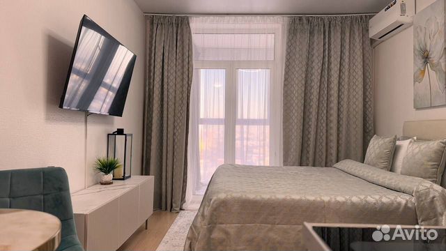 

Квартира-студия, 28 м², 2 кровати