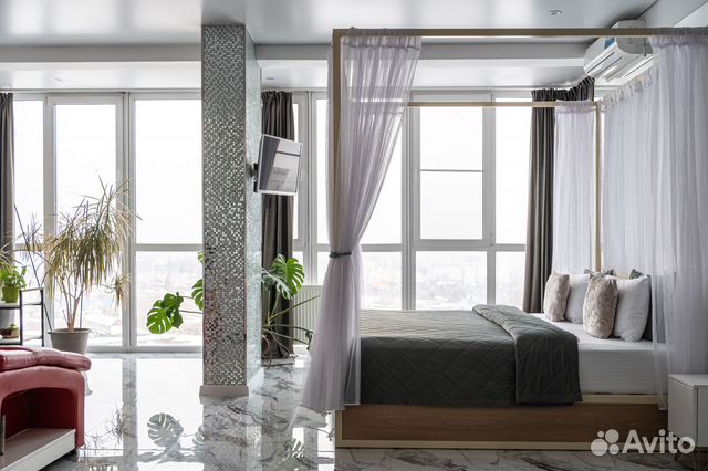 

Квартира-студия, 57 м², 2 кровати