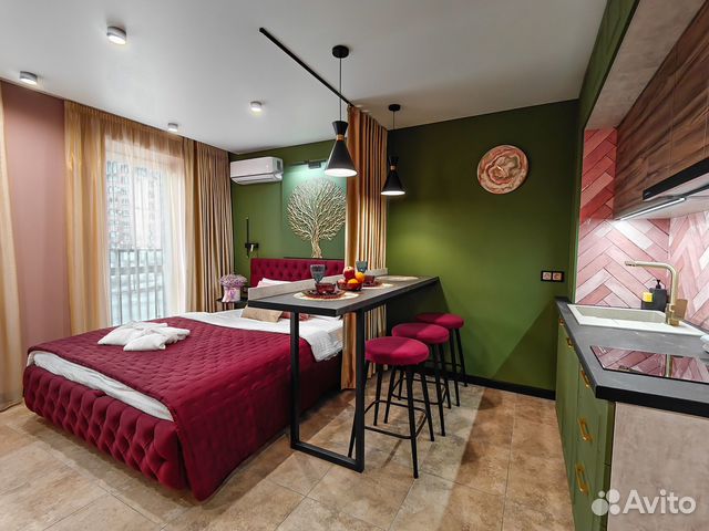 

Квартира-студия, 30 м², 2 кровати