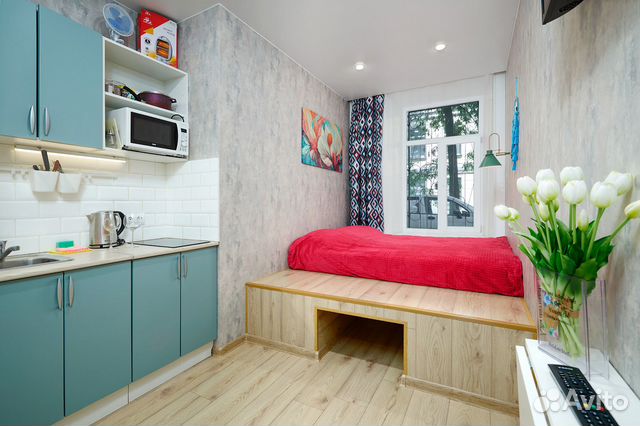 

Квартира-студия, 18 м², 1 кровать