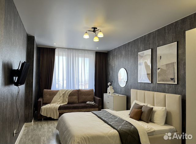 

1-к. квартира, 38 м², 2 кровати
