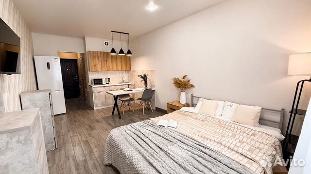 

Квартира-студия, 30 м², 2 кровати