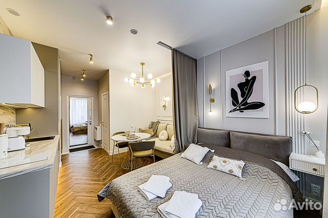 

Квартира-студия, 24 м², 2 кровати
