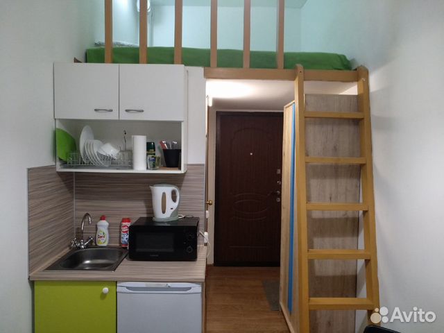 

Квартира-студия, 14,2 м², 2 кровати
