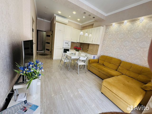 

1-к. квартира, 45 м², 2 кровати