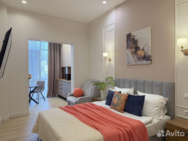 

Квартира-студия, 27 м², 2 кровати