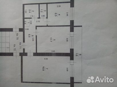 2-к квартира, 45.6 м², 4/5 эт.