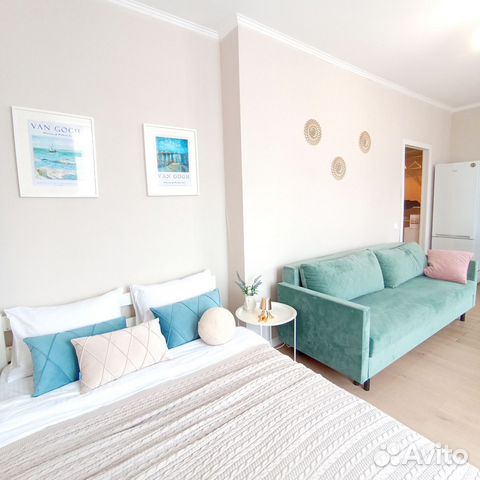 

Квартира-студия, 30 м², 2 кровати