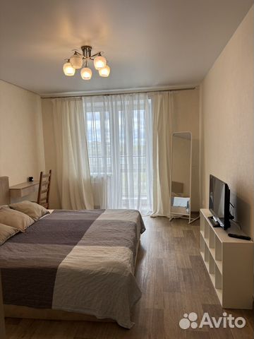 

1-к. квартира, 43 м², 2 кровати