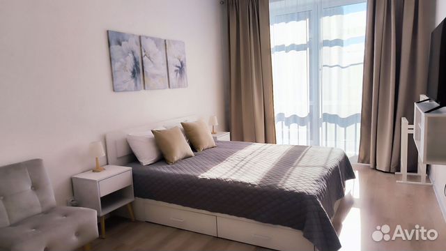 

1-к. квартира, 42 м², 2 кровати