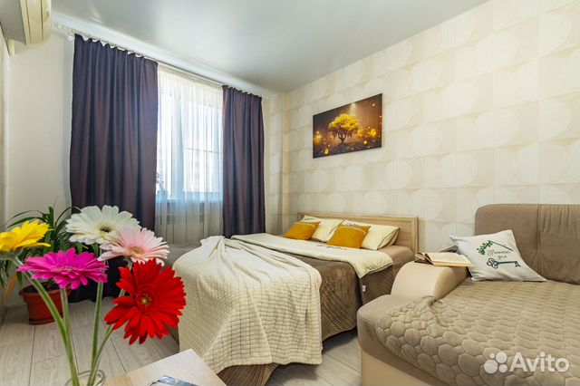 

1-к. квартира, 40 м², 2 кровати