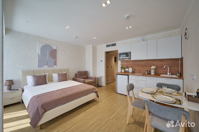 

Квартира-студия, 28 м², 2 кровати