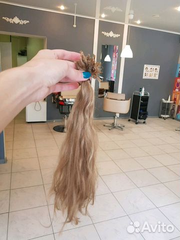 Волосы для наращивания блонд 35 см