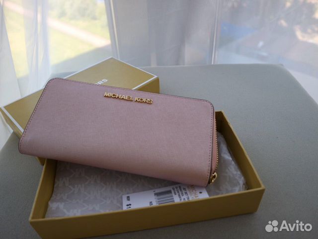 Клатч Michael Kors Женский Оригинальный Розовый