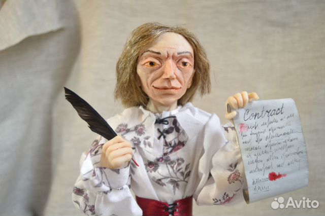 Интерьерная кукла на каркасе