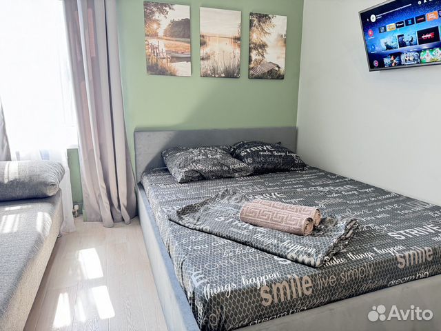 

Квартира-студия, 25 м², 2 кровати