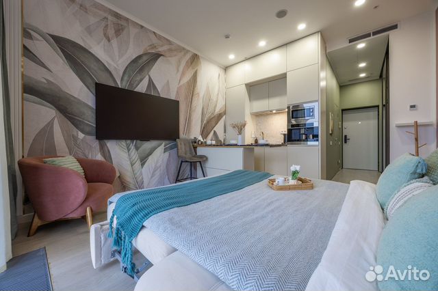 

Квартира-студия, 25 м², 1 кровать