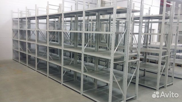 Стеллажи полочные до 300 кг на 1 полку бу Стеллажи полочные до 300 кг на 1 полку бу
