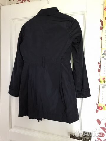 Плащ темно-синий