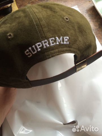 Бейсболка Supreme Olive S Logo Hat F/W16 Бейсболка Supreme Olive S Logo Hat F/W16