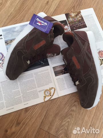 Кроссовки Reebok 42,44замша Brown